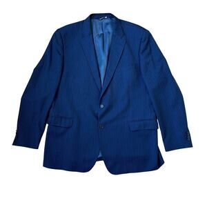 Saks Fifth Avenue Ermenegildo Zegna Navy Pinstripe Blazer - Size 48L